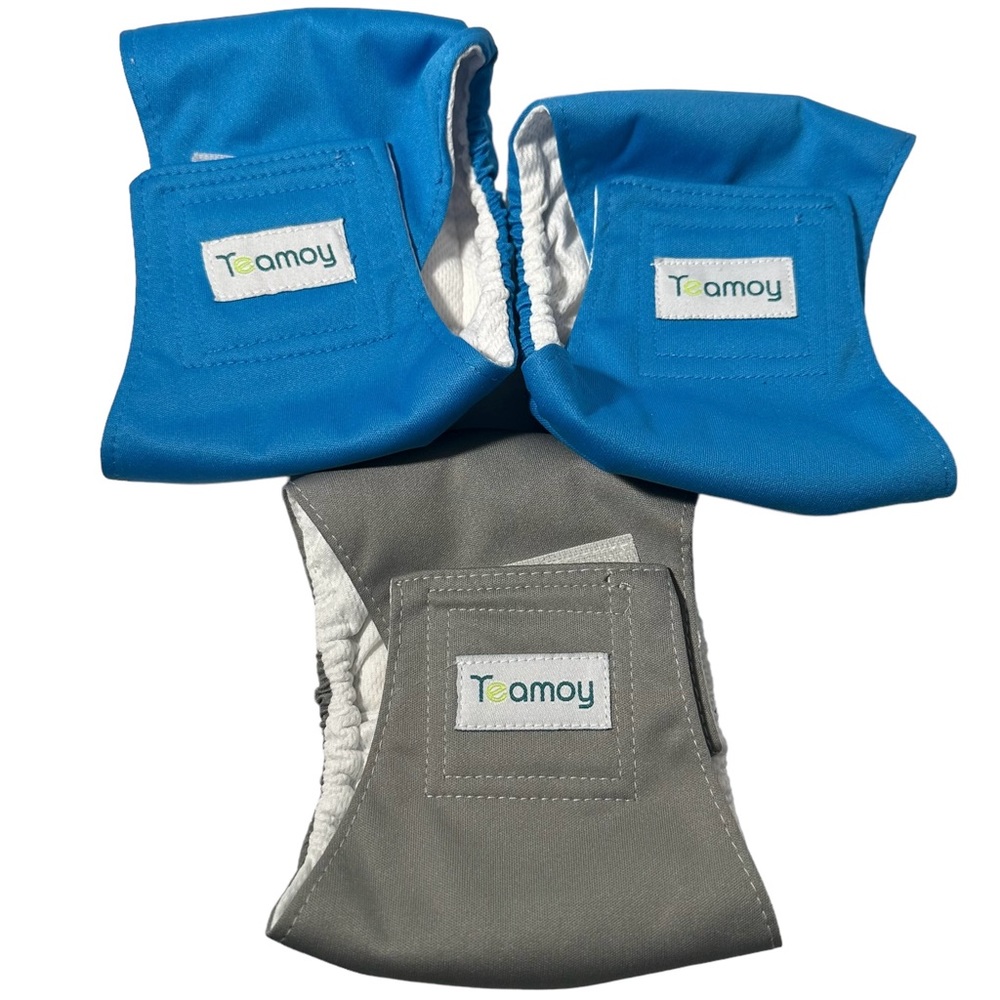 Teamoy Reusable Wrap Diapers XS Male Dogs (phlox)